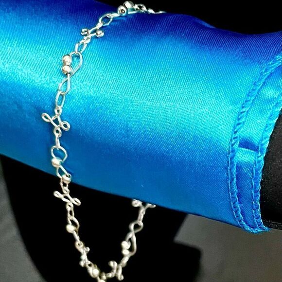 AZG Darling Sterling 925 Silver 9” Anklet - Picture 3 of 11